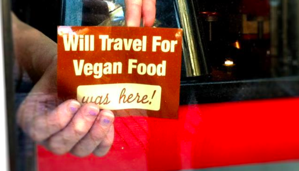 Will Travel for Vegan Food Decal