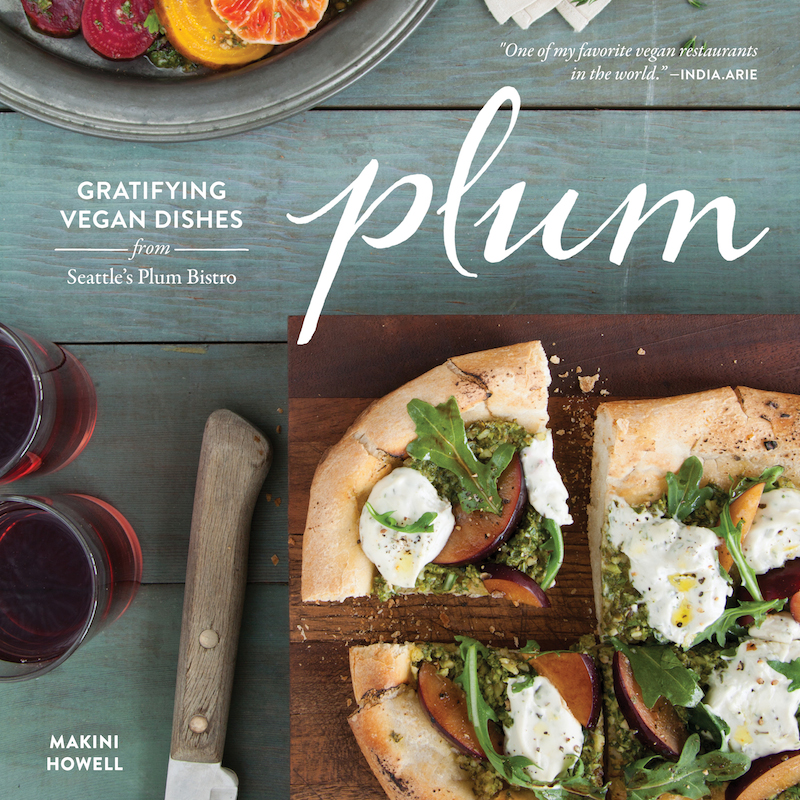 Cover for Plum's vegan cookbook