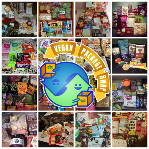 A collection of packages from the Vegan Package Swap.
