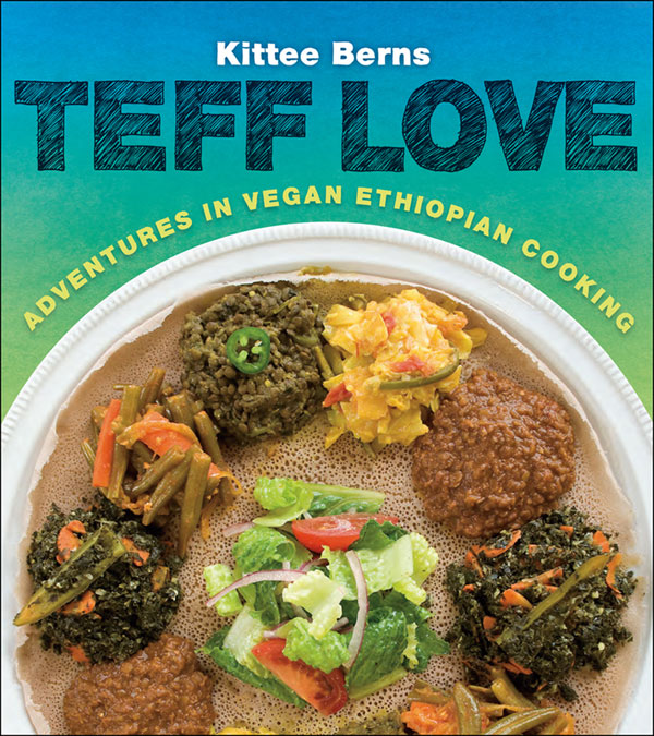 Cover for the vegan Ethiopian cookbook, Teff Love