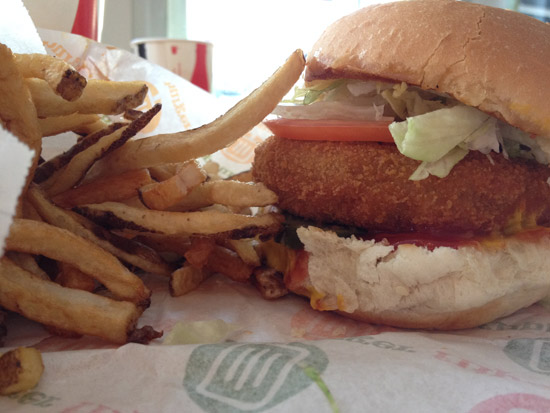 Vegan Burger at Flip Burger in Halifax, Nova Scotia