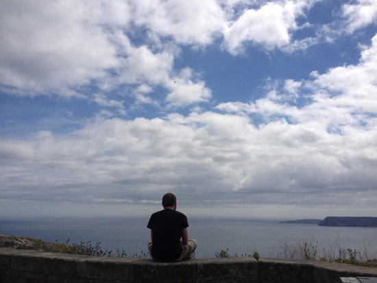 Ryan Patey on Signal Hill in St. John's, NL