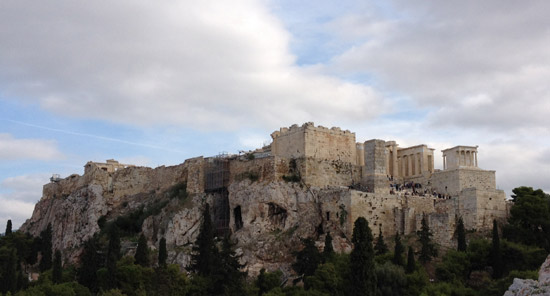 The Acropolis in Athens, Greece